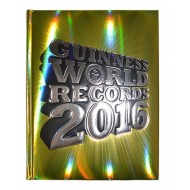 DIARIO SCUOLA STANDARD GUINNES WORLD RECORDS 2016 COPERTINA IMBOTTITA COLRE ORO 18X13CM.PANINI SCUOLA ITALY
