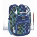 ZAINO SCUOLA ESTENSIBILE OR BOY SQUARE PACKSTER ORIGINAL VERDE/BLU 21X32X48CM SACCA OMAGGIO. CARTORAMA ITALY