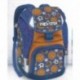 ZAINO SCUOLA ESTENSIBILE JUN BOY SPORT PACKSTER ORIGINAL BLU E AZZURRO.SACCA OMAGGIO 21X32X48CM.ACCADEMIA ITALY