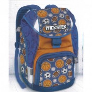 ZAINO SCUOLA ESTENSIBILE JUN BOY SPORT PACKSTER ORIGINAL BLU E AZZURRO.SACCA OMAGGIO 21X32X48CM.ACCADEMIA ITALY