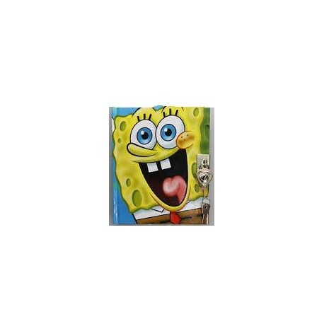 DIARIO SEGRETO CON STAMPA SPONGEBOB GIALLA IN BOX C/LUCCHETTO