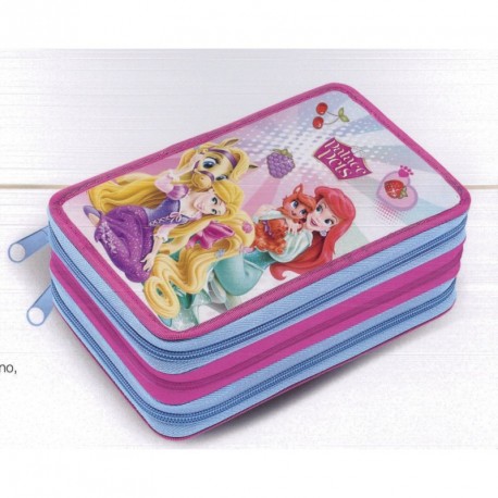 ASTUCCIO SCUOLA ORGANIZZATO COMPLETO 3 ZIP. PALACE PETS DISNEY ORIGINAL CARTORAMA ITALY