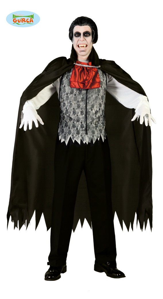 Vestito Viktor Vampiro Adulto Per Carnevale Halloween Taglia Unica Completo Di 3 Pezzi
