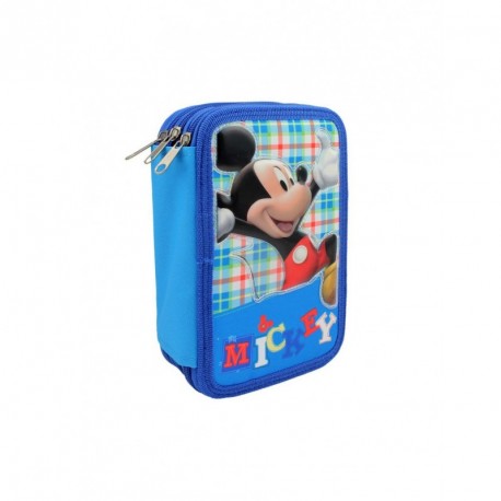 ASTUCCIO SCUOLA 3 ZIP COMPLETO MICKEY INTERNO GIOTTO/DISNEY