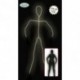 VESTITO FEMMINILE NERO ELASICIZZATO CON LUCI A LED. WOMAN BLACK LIGHT TAGLIA UNICA.GUIRCA 100% POLIESTERE