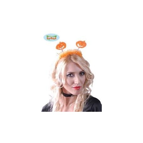 DIADEMA HALLOWEEN CON ANTENNE ZUCCA (DIADEMA CALABAZA) VIRCA