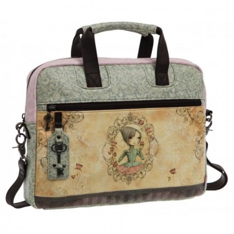 BORSA CON TRACOLLA MIRABELLE GORJUSS ORIGINAL SANTORO LONDON 33X25X5,5CM.100%PU