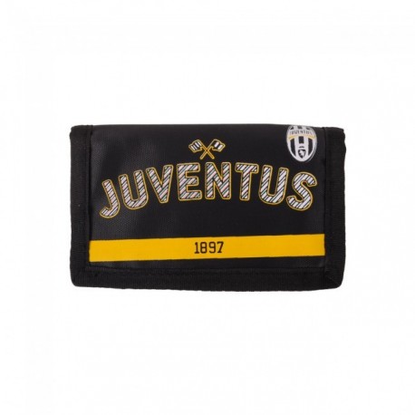 PORTAFOGLIO FC JUVENTUS A STRAPPO CON ZIP PORTASPICCIOLI ESTERNA 100%PL 13X8CM.CHIUSO 13X23,5 APERTO.PRODOTTO UFFICIALE