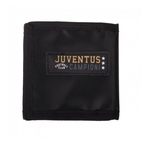 PORTAFOGLIO A STRAPPO FC JUVENTUS 100%PL NERO 11X11CM.CHIUSO CON ZIP PORTASPICCIOLI INTERNA PRODOTTO UFFICIALE