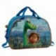 BORSA DA VIAGGIO/PALESTRA PISCINA.THE GOOD DINOSAUR DISNEY ORIGINAL 40X28X22CM.70%POLIESTER 30%PU COLORE BLU E AZZURRA