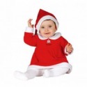 VESTITO BABBO NATALE BIMBA 6/12 MESI COMPLETO DI CAPPELLO 100% POLIESTER