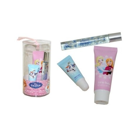 SET PROFUMO-BAGNO-SCHIUMA-LUCIDA LABRA FROZEN DISNEY ORIGINAL IN BOX TRASPARENTE. ACCADEMIA ITALY