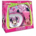 SET TAVOLA 3 PEZZI IN MELANINA SHAPED MINNIE DISNEY ORIGINAL IN CONFEZIONE REGALO