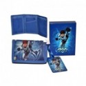 MAX STEEL ORIGINAL PORTAFOGLIO A STRAPPO 12,5X8CM. BLU CON STAMPA PERSONAGGIO IN SCATOLA REGALO ACCADEMIA ITALY