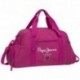 BORSA DA VIAGGIO PEPE JEANS LONDON ORIGINAL PINK BORSONE SPORT 27X50X20CM.100%POLIESTERE FUCSIA TASCA ESTERNA CON ZIP