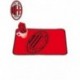 SET COLAZIONE 2 PEZZI AC MILAN1899 1 TOVAGLIETTA 35X55CM.1 TOVAGLIOLO 41X41CM.100% COTONE PRODOTTO UFFICIALE