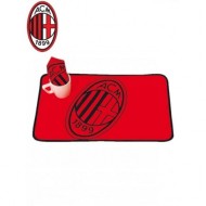 SET COLAZIONE 2 PEZZI AC MILAN1899 1 TOVAGLIETTA 35X55CM.1 TOVAGLIOLO 41X41CM.100% COTONE PRODOTTO UFFICIALE