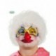 PARRUCCA BIANCA RICCIA PAGLIACCIO ( PAYASO) (CLOWN) PER FESTE DI CARNEVALE E PARTY VARI COD.4160 QUALITA. GUIRCA WIG