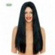 PARRUCCA LUNGA NERA LISCIA 60CM.SUPER MELENA PELUCAS GUIRCA WIG HIGH QUALITY PER FESTE DI CARNEVALE HALLOWEEN PARTY