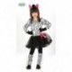 COSTUME CARNEVALE ZEBRA BAMBINA 10/12 ANNI VESTITO CON CODA FIOCCO/DIADEMA/ COPRIGAMBE PER FESTE E PARTY VARI COD.83231