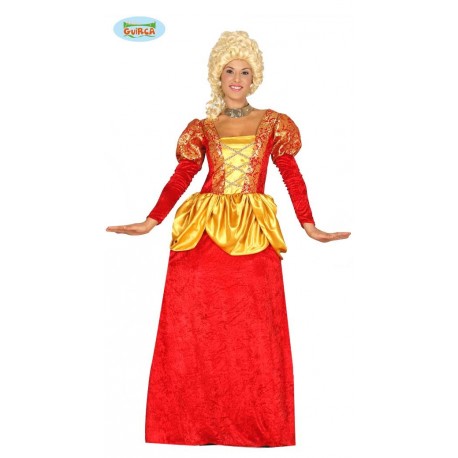 COSTUME CONTESSA/MARCHESA VESTITO PER FESTE DI CARNEVALE E PARTY VARI TAGLIA L.COMPLETO DI SOTTOGONNA COD.84332