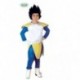 COSTUME CARNEVALE SAMURAI SPAZIALE VEGETA DRAGON BALL 10/12ANNI VESTITO COMPLETO DI PARRUCCA COD.82652 GUIRCA POLIESTERE