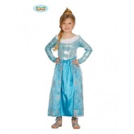 COSTUME CARNEVALE PRINCIPESSA ELSA FROZEN VESTITO E DIADEMA BIMBA 3/4 ANNI PER FESTE E PARTY.QUALITA.GUIRCA COD.83388