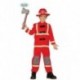 COSTUME CARNEVALE POMPIERE7VIGILE DEL FUOCO BAMBINO 3/4 ANNI VESTITO COMPLETO GIACCA/PANTALONI/CAPPELLO C.83354 GUIRCA