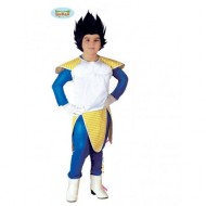 COSTUME CARNEVALE E FESTE VARIE ESPACIAL VEGETA SAMURAI DRAGON BALL 5/6 ANNI VESTITO PARRUCCA/TUTA COD.82650 GUIRCA