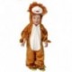 COSTUME CARNEVALE LEONE BIMBI 6/12 MESI VESTITO COMPLETO TUTA CON CAPUCCIO COD.81015 GUIRCA