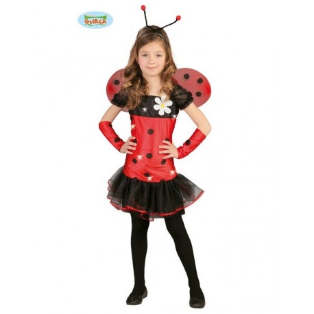 COSTUME CARNEVALE COCCINELLA BAMBINA 10/12 ANNI VESTITO COMPLETO DI ALI CERCHIETTO E MANICHE.PER FESTE VARIE.COD.82682