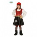 COSTUME CARNEVALE PIRATA TESCHIO BAMBINA 3/4 ANNI VESTITO/BANDANA PER FESTE E PARTI VARI COD.83196 GUIRCA 8434077831960