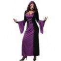 COSTUME CARNEVALE VAMPIRA ADULTA TAGLIA UNICA VESTITO CON CAPUCCIO PER FESTE E PARTY VARI COD.80573 GUIRCA 8434077805732