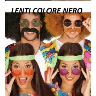 OCCHIALI HIPPIE UV 400 PROTECTION IN PLASTICA PER FESTE DI CARNEVALE HALLOWEEN E PARTY VARI COD.16240 GUIRCA ESPANA