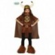 COSTUME CARNEVALE VICHINGO BAMBINO 10/12 ANNI VESTITO COMPLETO DI TUNICA/MANTELLO/CINTURA/PANTALONI COD.83297 GUIRCA