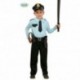 COSTUME CARNEVALE POLICE BAMBINO 4/6 ANNI VESTITO COMPLETO PANTALONI/CAMICIA/CAPPELLO/CINTURA/PISTOLA COD.82730