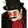BLISTER OCCHIALI TONDI SCURI DA VAMPIRO PER FESTE DI CARNEVALE HALLOWEEN E PARTY VARI COD.19523 GUIRCA 8435118270298