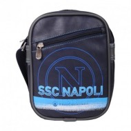 TRACOLLA SSC NAPOLI ORIGINAL IN FINTA PELLE 100%PU/100%PL 24X18X5CM.PRODOTTO UFFICIALE IMMA ITALY E.CASTELLANO COD.12461