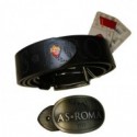 SET CINTURA SPORT AS ROMA ORIGINAL 40MM.100%PU CON PLACCA IN FERRO IN SCATOLA REGALO FORMA LIBRO PRODOTTO UFFICIALE