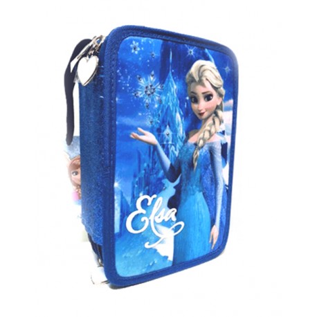 FROZEN DISNEY ORIGINAL ASTUCCIO ORGANIZZATO CORREDO SCUOLA 3 ZIP 43 PEZZI GIOTTO/FILA/TRATTO.ACCADEMIA ITALY