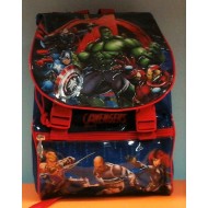 ZAINO ASILODECORATO MARVEL ORIGINAL POLIESTER/PVC.32X22X9CM.TASCA ANTERIORE CON ZIP