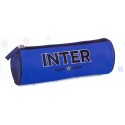 TOMBOLINO SCUOLA FC INTERNAZIONALE ORIGINAL 23X8X8CM.TONDO 1 ZIP 100%POLIESTER PRODOTTO UFFICIALE PANINI SCUOLA ITALY