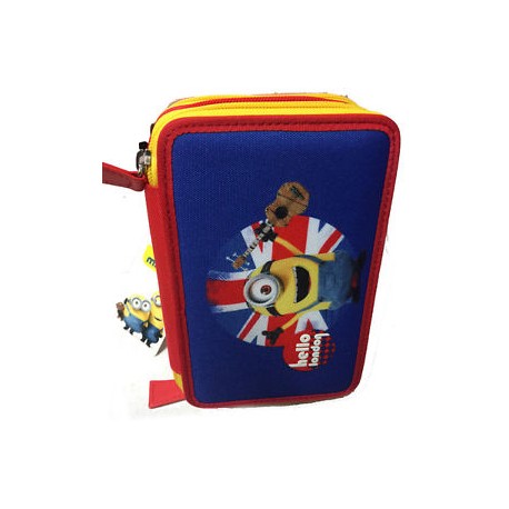 ASTUCCIO CORREDO SCUOLA 3 ZIP MINIONS CATTIVISSIMO ME ORIGINAL UNIVERSAL ILLUMINATION GUT ITALY