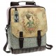 ZAINO BORSA CON TRACOLLA PORTA PC GORJUSS MIRABELLE SANTORO LONDON ORIGINAL SIMILPELLE 29X38X9,5CM.TOP QUALITY