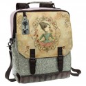 ZAINO BORSA CON TRACOLLA PORTA PC GORJUSS MIRABELLE SANTORO LONDON ORIGINAL SIMILPELLE 29X38X9,5CM.TOP QUALITY