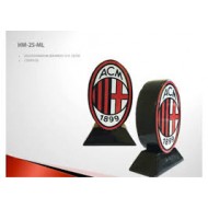 SALVADANAIO SAGOMATO LOGO AC MILAN ORIGINAL IN RESINA 19X12X7CM.IN SCATOLA REGALO PRODOTTO UFFICIALE