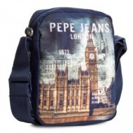 TRACOLLINA PEPE JEANS LONDON ORIGINAL BLU16X21X7CM.100% POLIESTERE 2 CERNIERE