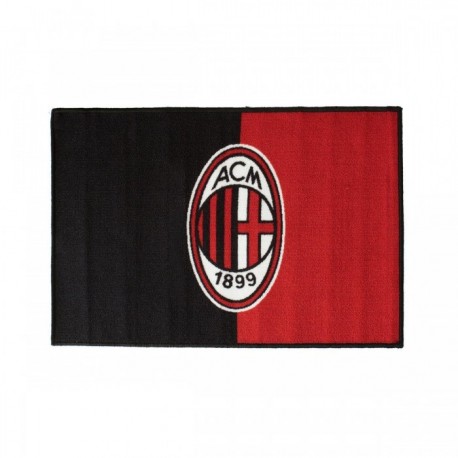 TAPPETO CON ANTISCIVOLO AC MILAN ORIGINAL 70X110CM.75% LATTICE 25% NYLON PRODOTTO UFFICIALE DISTRIB.HERMET NOVIA ITALY