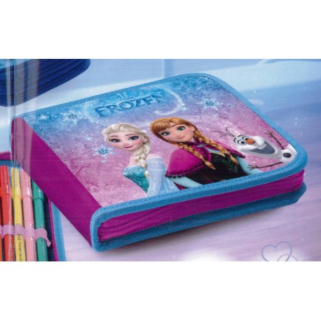 FROZEN DISNEY ORIGINAL ASTUCCIO SCUOLA ORGANIZZATO 1 ZIP