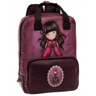 ZAINO PORTA PC GORJUSS LADYBIRD SANTORO ORIGINAL 29X40X11CM.PER SCUOLA LAVORO E VIAGGIO DOPPI MANICI E TASCA 100%PU